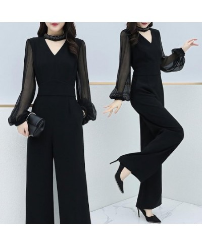 2023 Spring New Black Thin Rompers Womens Jumpsuit Combinaison Femme Trendy Office Lady Clothes For Women Macacao Feminino $8...