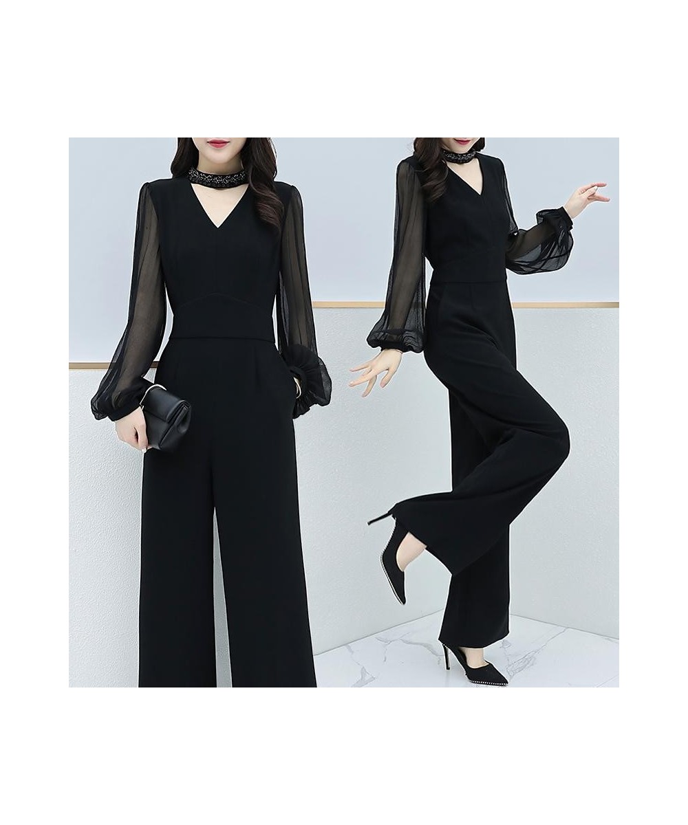 2023 Spring New Black Thin Rompers Womens Jumpsuit Combinaison Femme Trendy Office Lady Clothes For Women Macacao Feminino $8...