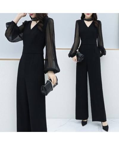 2023 Spring New Black Thin Rompers Womens Jumpsuit Combinaison Femme Trendy Office Lady Clothes For Women Macacao Feminino $8...