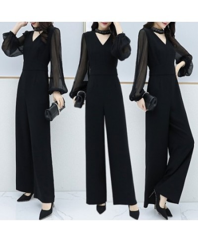 2023 Spring New Black Thin Rompers Womens Jumpsuit Combinaison Femme Trendy Office Lady Clothes For Women Macacao Feminino $8...