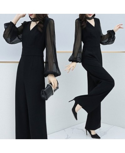 2023 Spring New Black Thin Rompers Womens Jumpsuit Combinaison Femme Trendy Office Lady Clothes For Women Macacao Feminino $8...