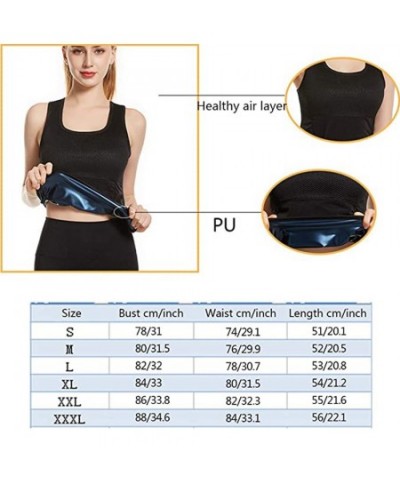 Women Waist Trainer Sweat Sauna Vest Heat Trapping Tank Top Workout Air Layer Weight Loss Belt Fat Burning Exercise Body Shap...