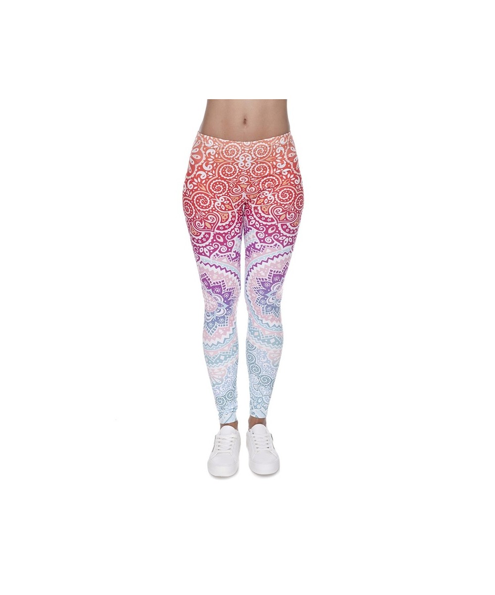 Super Soft Stretch Leggings AZTEC ROUND OMBRE Print Fitness Legging Sexy Silm Legins High Waist Trouser Women Pants $21.04 - ...