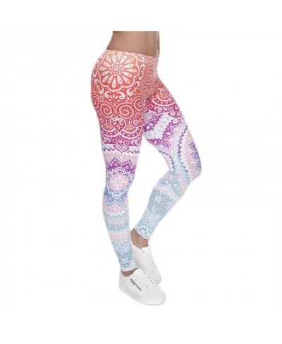 Super Soft Stretch Leggings AZTEC ROUND OMBRE Print Fitness Legging Sexy Silm Legins High Waist Trouser Women Pants $21.04 - ...