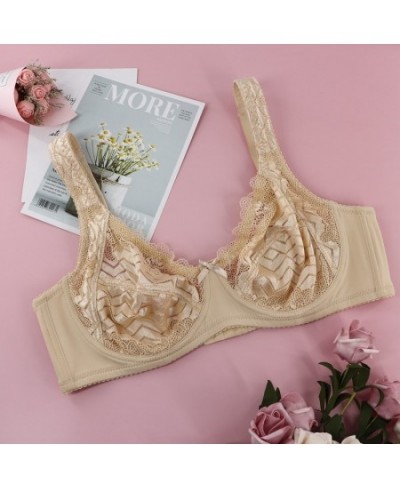 Sexy Lace Push Up Bra Adjusted-straps Bras For Women Ultra-thin Bralette Lingerie Intimates Plus Size 40 42 44 46 B C D $20.0...