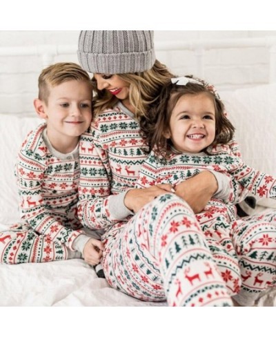 Christmas Family Pajamas Clothes Set Sleepwear For Mother Son Daughter Father Xmas Adult Kids Family Look Matching Outfits $4...