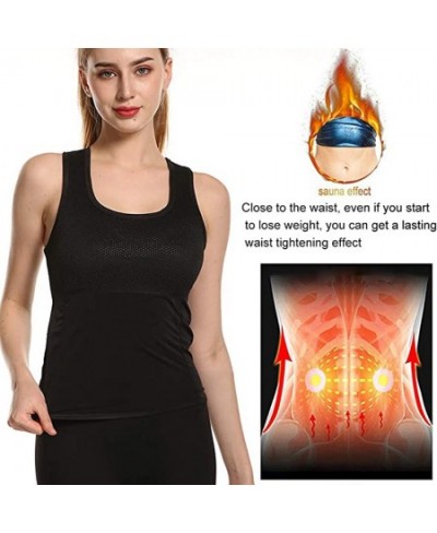 Women Waist Trainer Sweat Sauna Vest Heat Trapping Tank Top Workout Air Layer Weight Loss Belt Fat Burning Exercise Body Shap...