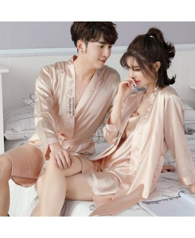 Gown Sets Women Stain Sexy Ladies Sleepwear Strap Printed Couples Mini Nightdress Two Pieces Homewear Soft Cozy Fashion Thin ...