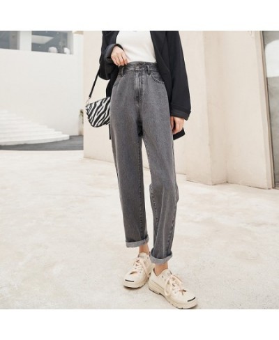 Jeans Women Summer New High-Waist Women Straight-Leg Pants Chic Hong Kong-Flavored Stretch Woman Pants $49.91 - Jeans