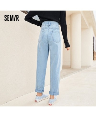 Jeans Women Summer New High-Waist Women Straight-Leg Pants Chic Hong Kong-Flavored Stretch Woman Pants $49.91 - Jeans