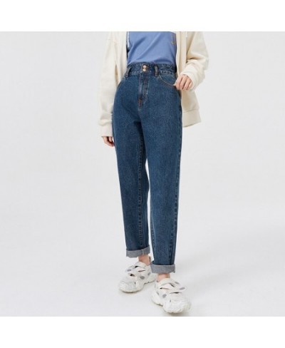 Jeans Women Summer New High-Waist Women Straight-Leg Pants Chic Hong Kong-Flavored Stretch Woman Pants $49.91 - Jeans