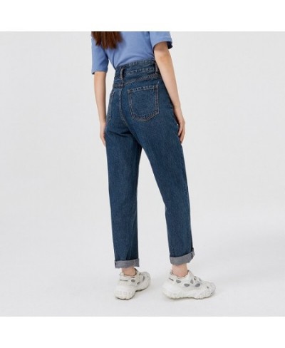 Jeans Women Summer New High-Waist Women Straight-Leg Pants Chic Hong Kong-Flavored Stretch Woman Pants $49.91 - Jeans