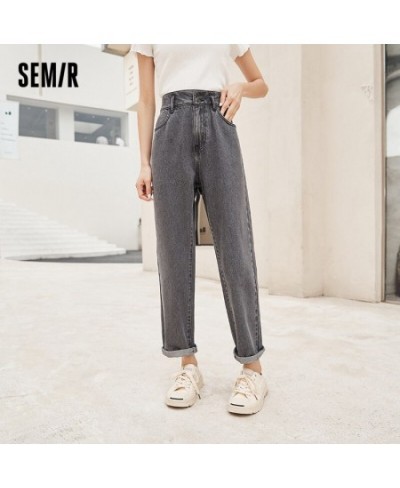 Jeans Women Summer New High-Waist Women Straight-Leg Pants Chic Hong Kong-Flavored Stretch Woman Pants $49.91 - Jeans