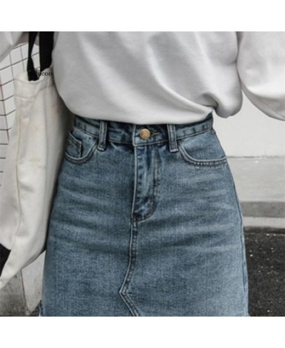 New Summer Skirt Casual Big Size Jeans Women's A-line Short Skirt High Waist Denim Vintage Tassel Female Clothing Hole $42.42...