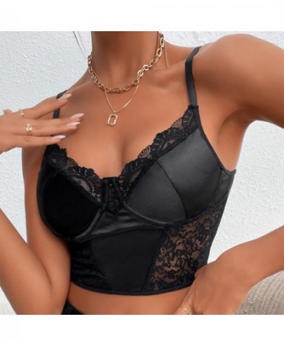 Women Sexy Bustier Corset Top Lace V Neck Vintage Tank Top Party Clubwear Bodysuit Tall Women $23.89 - Underwear