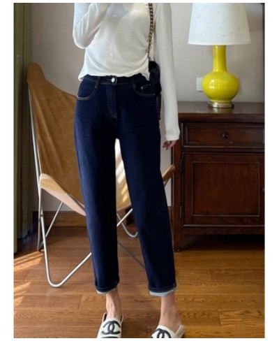 Blue Jeans for Women High Waisted Denim Pants Winter 2022 New Slim Basic Ankle Length Pants Fashion Casual Straight Jeans $55...