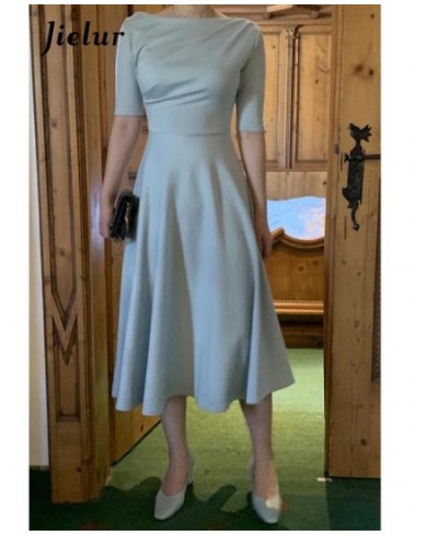 Summer Elagant Dresses Women French Designer Solid Office Midi Dress Female Casual Slim Fit High Waist Korean Dress Lady $46....