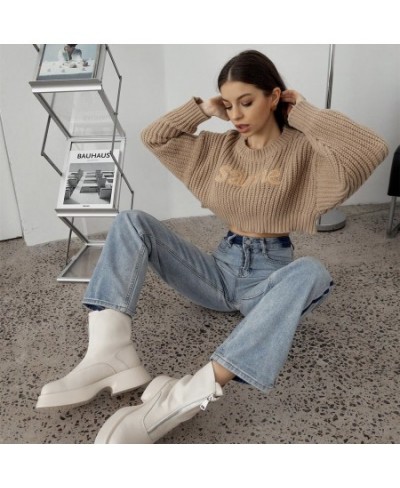 New Baggy High Street Jeans Women Vintage Boyfriend Blue Denim Pants 2022 Wide Leg Straight Jeans Korean $50.87 - Jeans