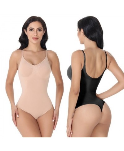 Thong Bodysuit Shaperwear for Women Tummy Control Seamless Body Shapers Belly Trimmer Sculpting Waist Trainer Slimmer Compres...