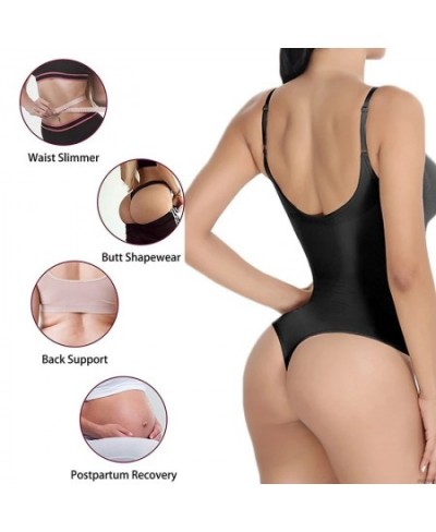 Thong Bodysuit Shaperwear for Women Tummy Control Seamless Body Shapers Belly Trimmer Sculpting Waist Trainer Slimmer Compres...