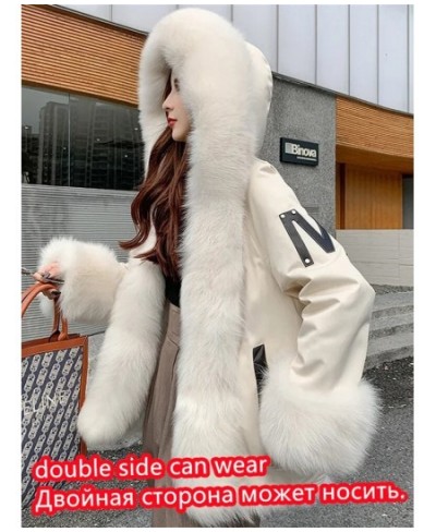 2022 Women Elegant Solid Faux Fur Coats Female Winter Thick Warm Parkas Lady Korean Double Sided Coats $105.08 - Jackets & Coats