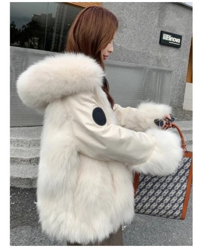 2022 Women Elegant Solid Faux Fur Coats Female Winter Thick Warm Parkas Lady Korean Double Sided Coats $105.08 - Jackets & Coats