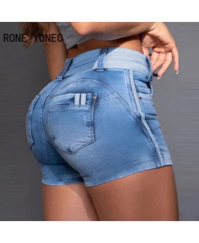 Women Casual Drawstring Pocket Skinny Straight Jeans Denim Skirt Shorts $47.23 - Jeans