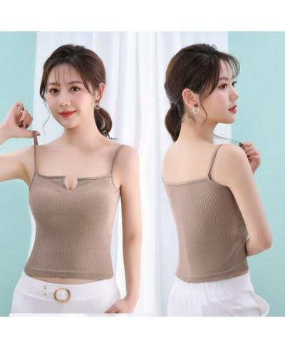 Fixed Cup Beautiful Back Camisole Women's Strap Chest Pad Wrapped Chest Strapless Summer Wear Base Underwear Women's Bra $21....