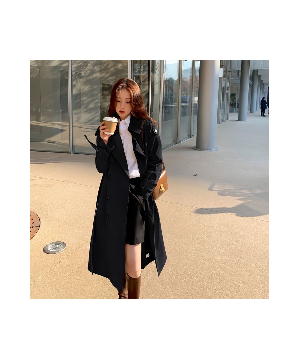 Woman Long Trench Coat Fashion Korean Streetwear Style Loose Cloak Casual Elegant 2022 Thin Autumn Women's Windbreaker Coat $...