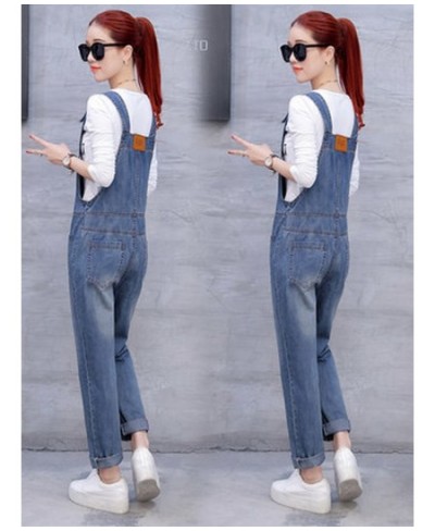 2023 summer new fashion ladies Korean version of the loose thin section denim straps jumpsuit was thin large size $92.13 - Ju...