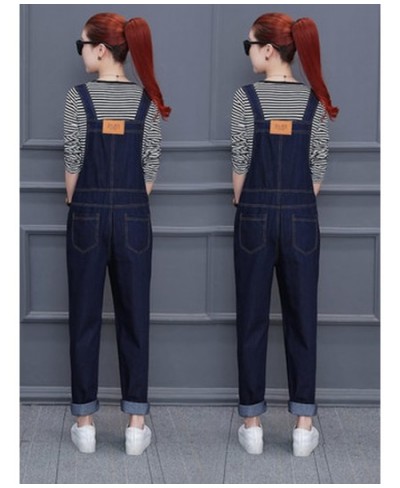 2023 summer new fashion ladies Korean version of the loose thin section denim straps jumpsuit was thin large size $92.13 - Ju...