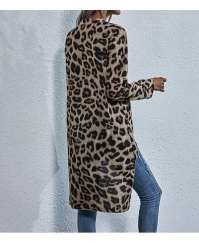 Women Leopard Irregular Blouse Short Front Long Back V-neck Long Sleeve Tops Fashion New Ladies Loose Shirts Autumn Spring $2...