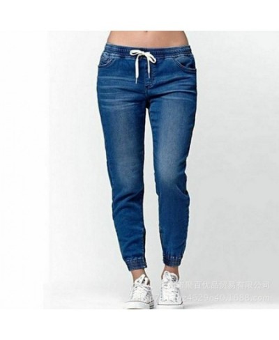 Casual Jogger Pants 2023 Elastic Sexy Skinny Pencil Jeans For Women Leggings Jeans High Waist Women's Denim Drawstring Pants ...