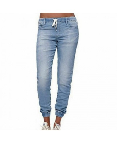 Casual Jogger Pants 2023 Elastic Sexy Skinny Pencil Jeans For Women Leggings Jeans High Waist Women's Denim Drawstring Pants ...