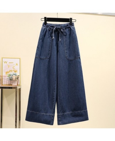 Woman Jeans Straight Wide Leg Jeans For Women Denim Clothing Blue Streetwear Vintage Quality Harajuku Straight Pants $43.31 -...