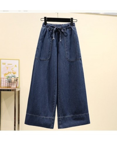 Woman Jeans Straight Wide Leg Jeans For Women Denim Clothing Blue Streetwear Vintage Quality Harajuku Straight Pants $43.31 -...