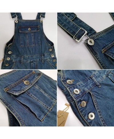 Men's Denim Overalls Men's Overalls Jumpsuit Large Size Strap Straight Blue Jeans With 7 Pockets More sizes 30-48 50 $92.74 -...