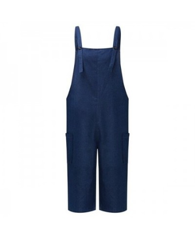 Women Jumpsuit Playsuits Pockets Denim Look Dungaree Harem Trousers Pants $41.36 - Jumpsuits