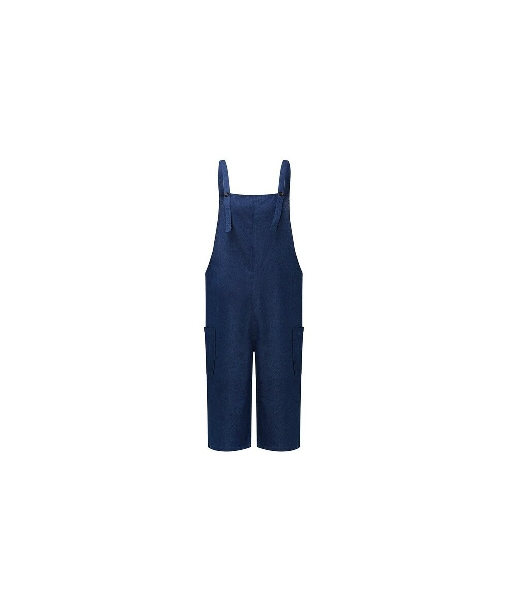 Women Jumpsuit Playsuits Pockets Denim Look Dungaree Harem Trousers Pants $41.36 - Jumpsuits