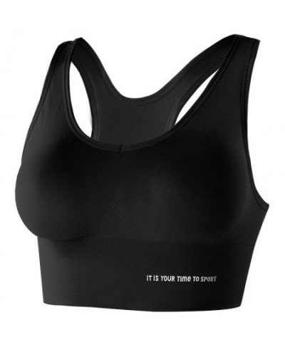 Women's Vest Gathering Sports Bra High Strength Shockproof Outerwear Hollow Beautiful Back Push Up Lingerie Youth Yoga $31.71...