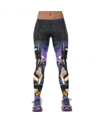 New Sexy Girl Women Superhero 3D Prints High Waist Elastic Fitness Gym Sport Workout Leggings Yoga Pants $32.16 - Bottoms