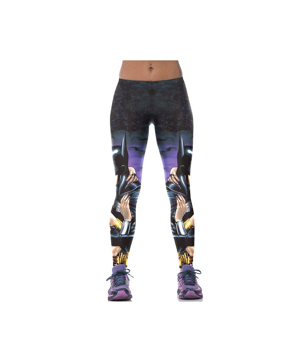 New Sexy Girl Women Superhero 3D Prints High Waist Elastic Fitness Gym Sport Workout Leggings Yoga Pants $32.16 - Bottoms