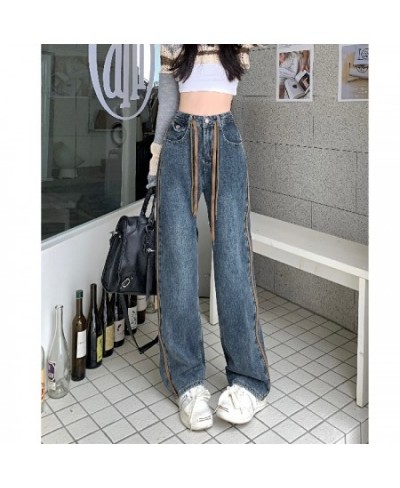 Denim Vintage Jeans Woman High Waist Women's Pants Newjeans Streetwear Female Clothing Straight Leg Jeans Y2k Korean Fashion ...