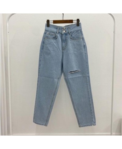 White Ripped Jeans Women Streetwear 2023 Summer Vintage Wide Leg Pants Lady Soft Denim Korean Fashion Y2k Jean Mom $28.05 - J...