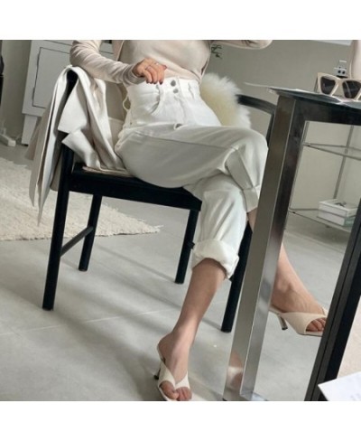 White Ripped Jeans Women Streetwear 2023 Summer Vintage Wide Leg Pants Lady Soft Denim Korean Fashion Y2k Jean Mom $28.05 - J...