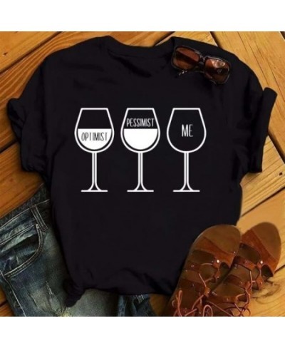 Colorful Wine Heartbeat Print T Shirt Women Short Sleeve O Neck Loose Tshirt Summer Women Tee Shirt Tops Camisetas Mujer Femm...