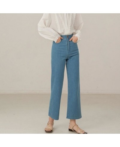 Jeans Women Flare Denim Trouser Fashion French Style Casual Loose Chic Harajuku Ankle Length Female Summer High Waist Daily $...