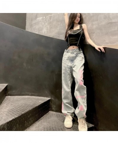 Graphic Print Baggy Jeans Women Clothing High Street Vintage Distressed High Waisted Jeans Woman Casual Women Jeans Pants $53...