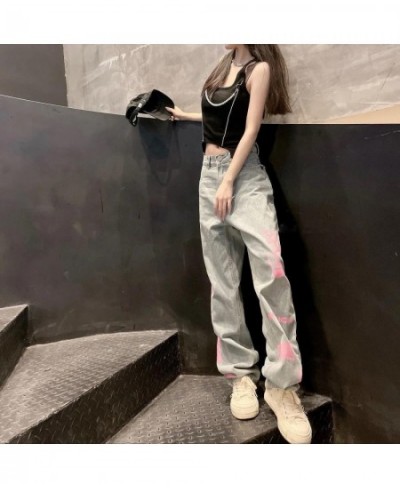 Graphic Print Baggy Jeans Women Clothing High Street Vintage Distressed High Waisted Jeans Woman Casual Women Jeans Pants $53...