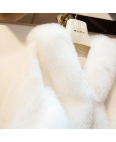 Winter Bride Shawl Faux Fox Fur Sleeveless Shawl Wedding Dress Cloak Dress Fur Cape Jacket Female For Evening Party $76.15 - ...